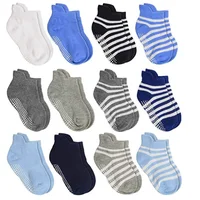 

Anti-Slip Non Ankle Socks With Grips for Toddler Kids Boys Girls baby socks