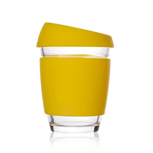 Image of China Factory Personalized Custom Logo Reusable Silicone Coffee Cups With Lid