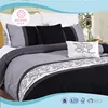 100% polyester reasonable microfiber embroidery bedding sets for hotel design beautiful bedsheets