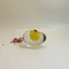 The latest design transparent round shoes heel sole