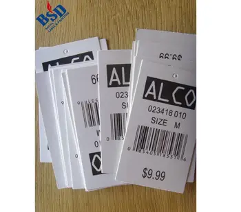 tag barcode custom upc clothing pvc paper hang hangtag larger