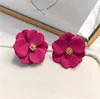 Women's Camellia Flower Pattern Earrings Bohemian Earrings Feminina Women Fashion Girl