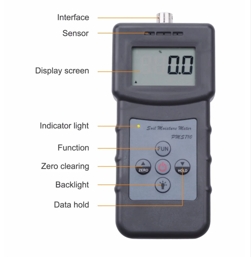 PMS710 100 New Brand Digital Soil Moisture Meter Test River sand Soil Cement Land plater Sensor