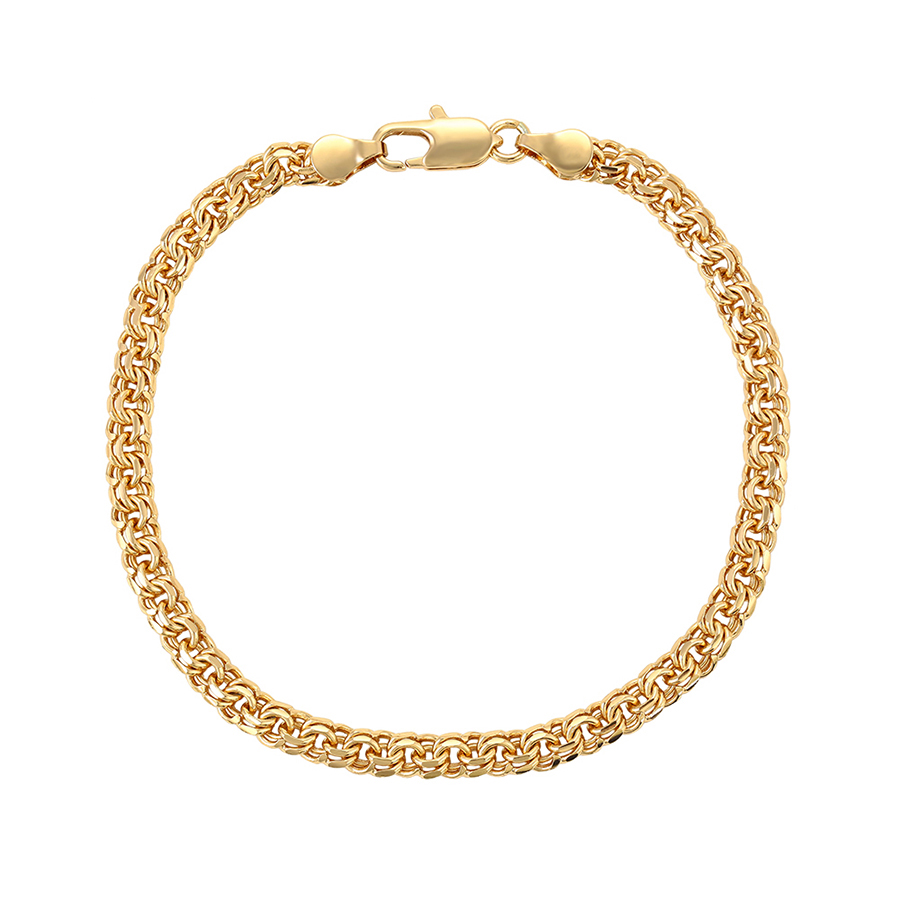 

75479 xuping fashion 18k gold no stone bracelet for men and women, 18k gold color