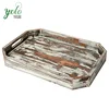 Rustic Torched Wood Breakfast Serving Tray