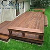 smooth unfinished natural color Brazilian Ipe wood outdoor decking