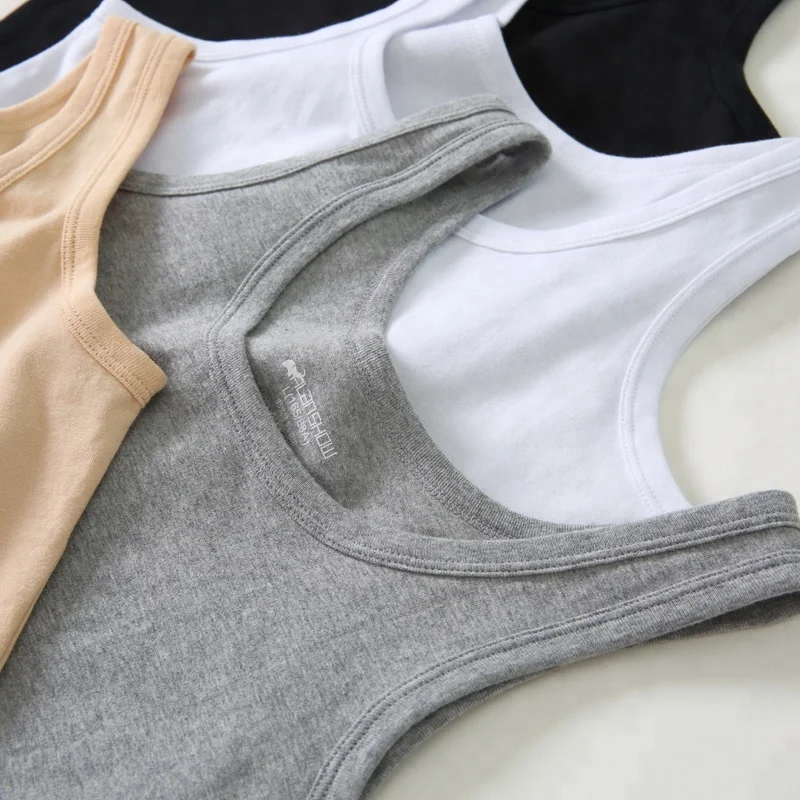 Wholesale anti-shrink anti-pilling o-neck blank tank top for women
