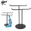 High quality and fashion metal scarf rack scarf display stand stainless steel two shelf to display