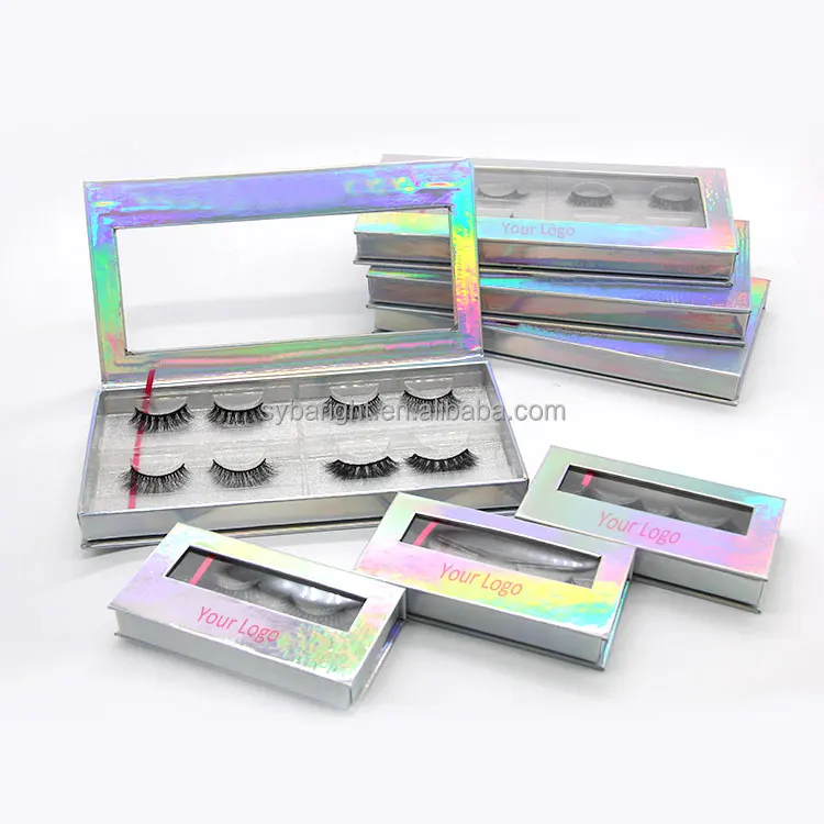 

3d mink lashes packaging boxes, Black
