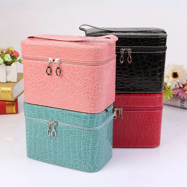 

Stone pattern handbag 2019 hotest makeup case