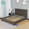 Free Sample White Latest Designs Leather Bed With Crystals