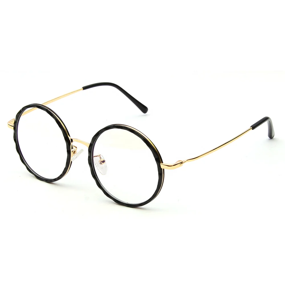 

Circle Eyeglasses College Style Cute Metal And TR90 Combination Round Optical Frame