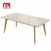 New Design Ceramic Glass Top Dining Table Diningroom Furniture Set