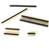 Factory 1 to 40pin 2.54 2.0 1.27mm pitch single dual row pcb connector pin header
