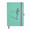 Embossed Running Fitness Daily Planner Leather Notebook