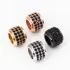 High Quality DIY Bracelet Cubic Zirconia CZ space beads With Colorful Drum barrel beads