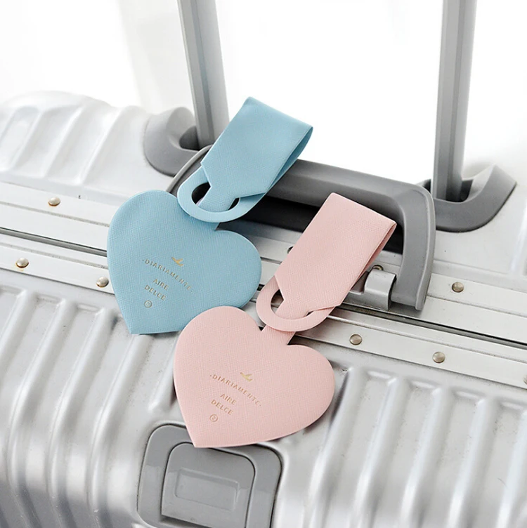 

Heart Shape Personalized Blank Silicone Luggage Tags, Per panton color number