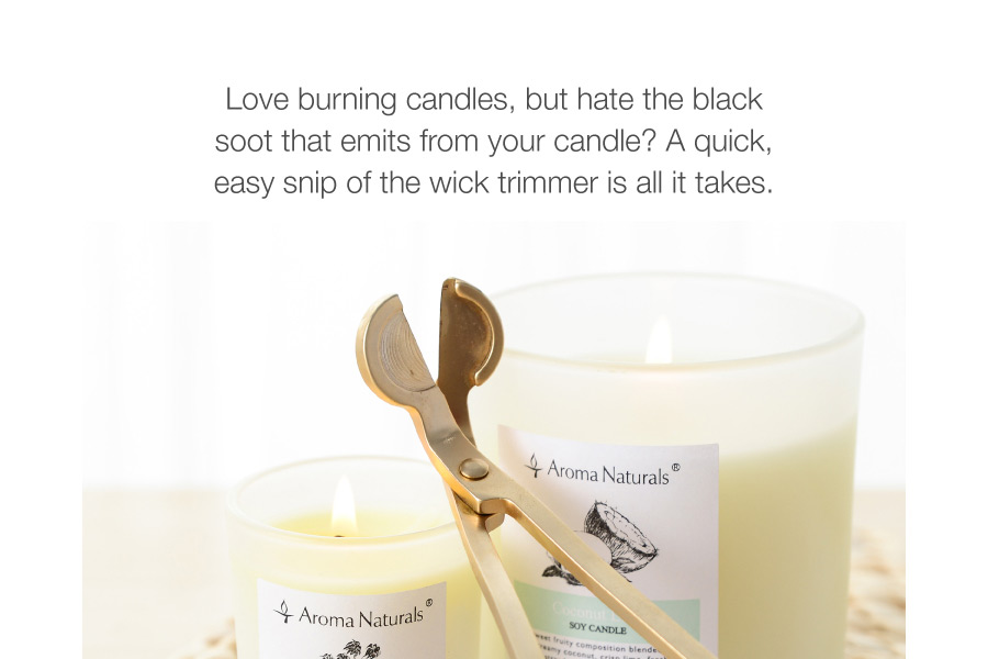 Mescente Wholesale Brass Gold Wick Trimmer And Candle Snuffer Set With