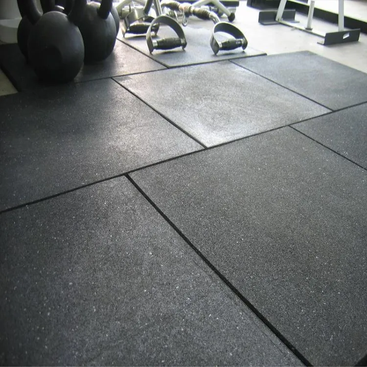 Rubber Tiles Gym Floor Mat For Fitness 