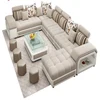 Furniture Foshan China Salas Modernas Velvet Corner Sofa