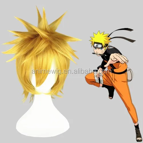 

Wholesale 14inch Short Straight Bleach Cosplay Kurosaki ichigo Light Blonde Hair Wigs Synthetic Anime Cosplay Wig001L