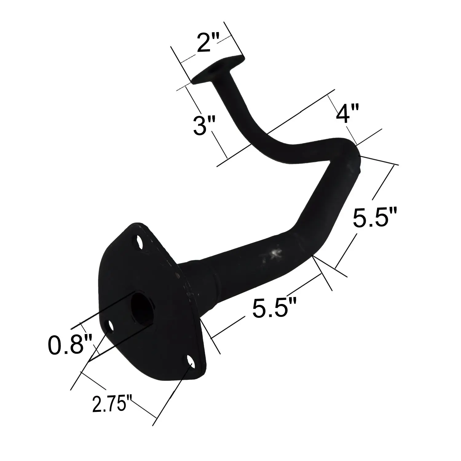 Buy Muffler Header Pipe Assy for 150cc GY6 High Flow Exhaust Scooter