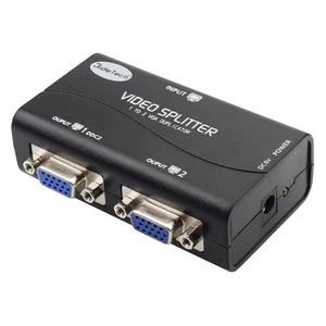 2 Port VGA Video Splitter Dual Monitors