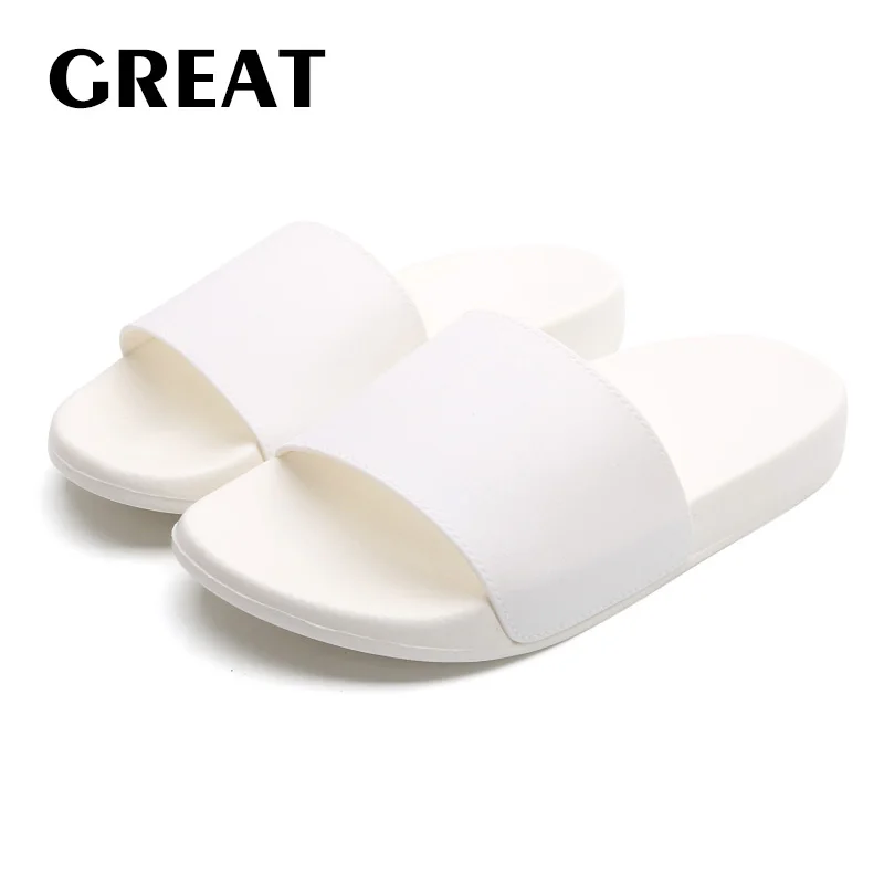 

2019 New high quality men and women general soft PVC slippers custom logo slippers