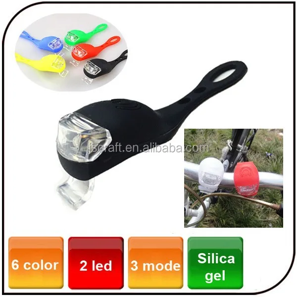 

6 color silicone bike rear light Super Bright 3 mode Waterproof bike led rubber light, N/a