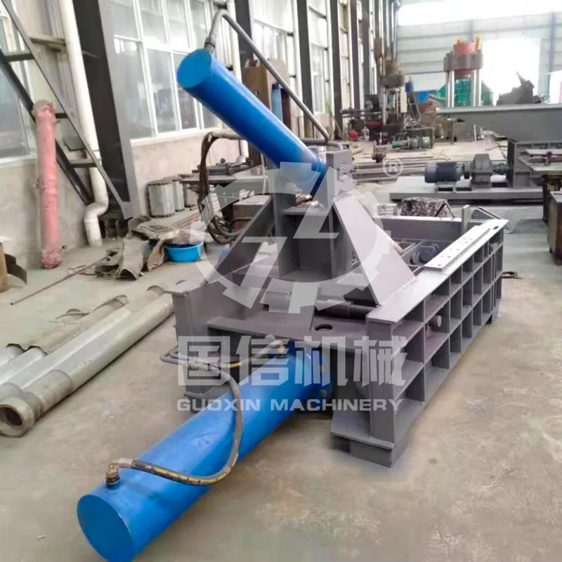 Steel scrap press baler