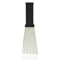 

Metal African American Pick Comb Straight Hair Brush Hairdressing Styling Tool