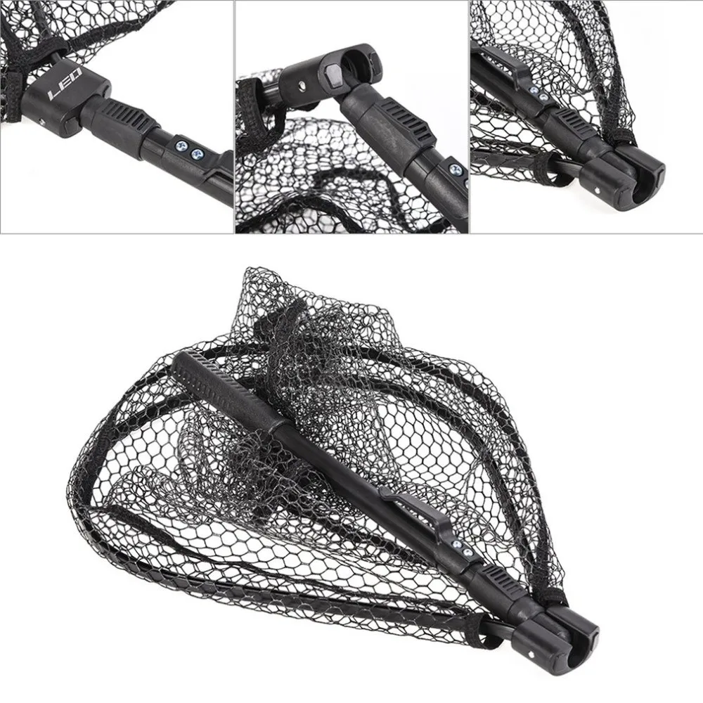 81cm Fly Fishing Nets Aluminum Alloy Telescoping Foldable Landing Net