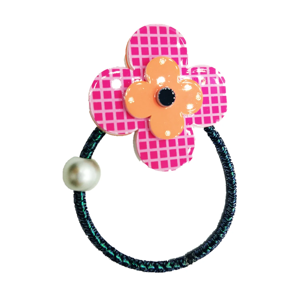 
Eco friendly Custom Acrylic Headdress Elastic Hair Ring Rope 