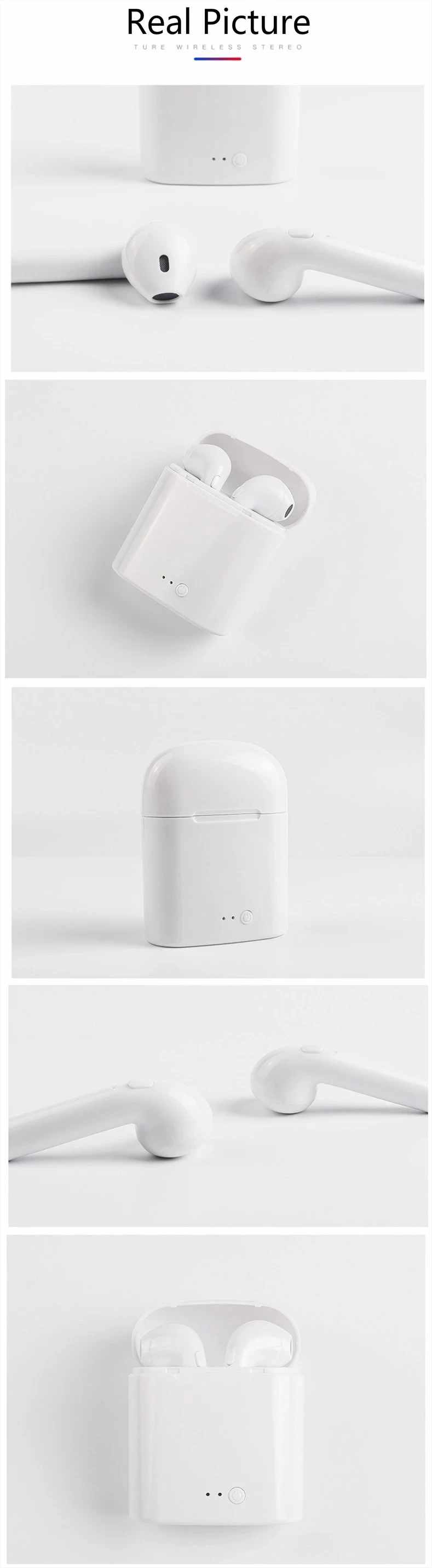 Factory Wholesale Stereo Earbuds Wireless Headphones TWS I7S Mini Sports Music Earphone - ANKUX.COM