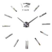 2016 hot sale wall clock large decorative wall clocks home decor diy clocks living room reloj mural wall sticker free shipping