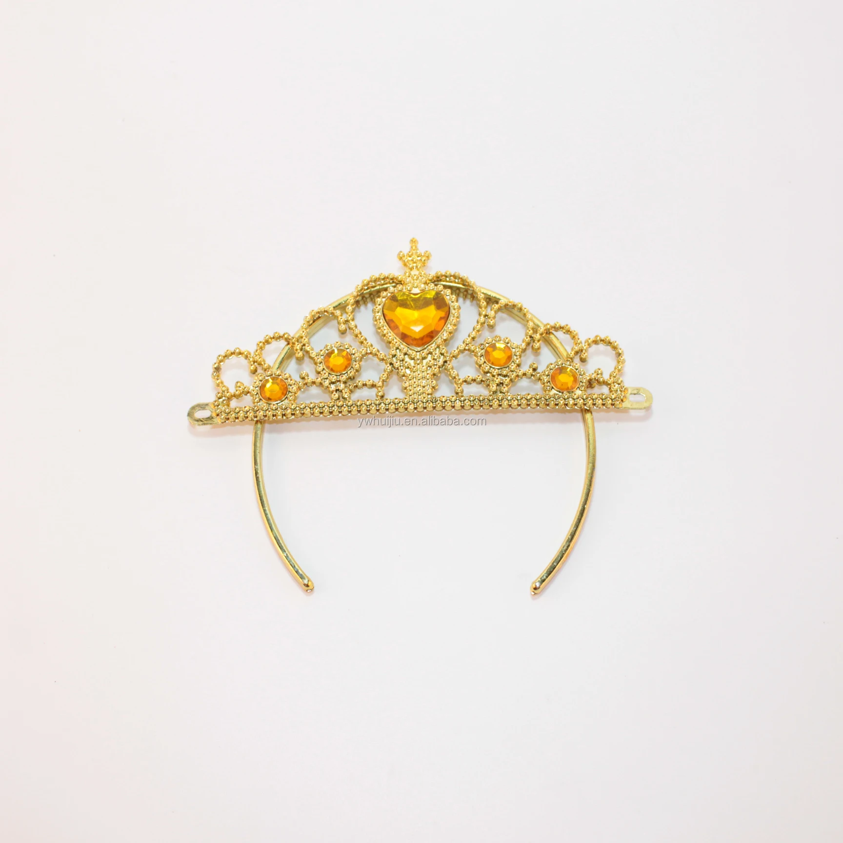 La Princesa Anna Elsa Vestido De Fiesta De Oro Tiara Corona Para Niñas