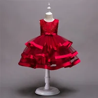 

Western and European style embroidery Flower Girl Dress Princess Birthday party Flora Dress Wedding costume for children