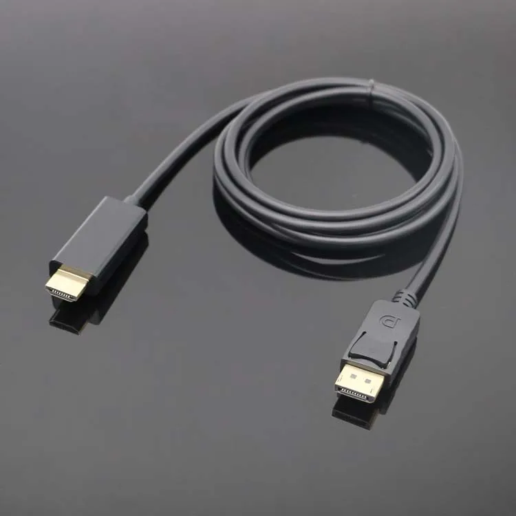 New 1.8M 1080P 3D display port Displayport Male DP to HDMI Male Cable Adapter Converter for HDTV splitter PC Laptop HD Projector