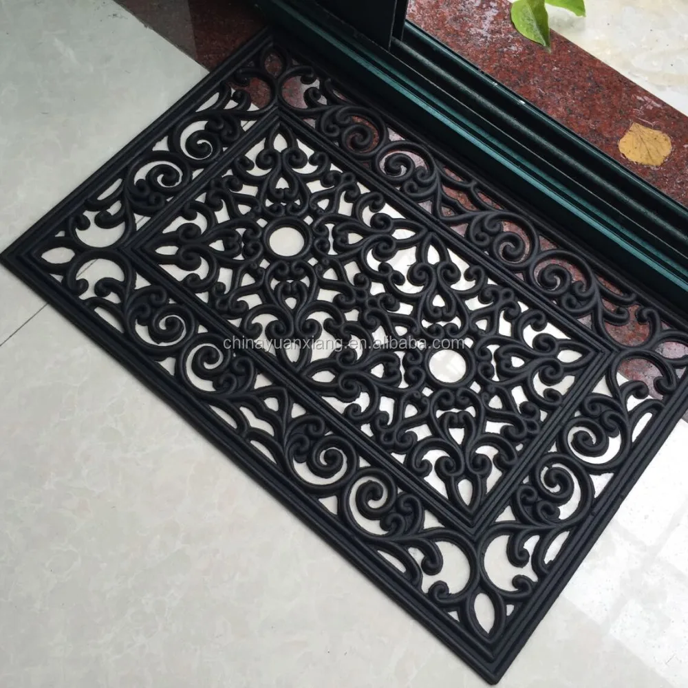 Reclaimed Rubber Wrought Iron Door Mat Buy Wrought Iron Door Mat