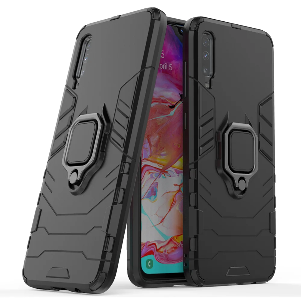 

High-end matel Ring Holder Magnetic 360 degree Cell Phone Case for Samsung A70
