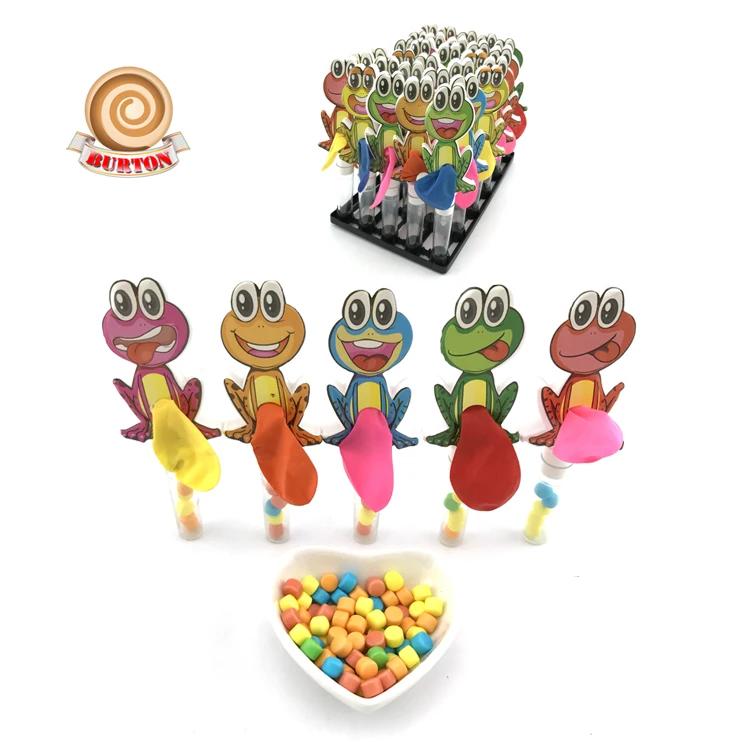 
Wholesale funny frog balloon toy with candy  (62205334361)