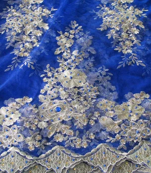 royal blue lace material