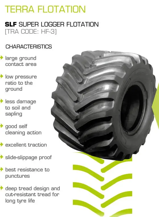 tianli brand super logger flotation steel belt forestry tyre DH73X44.00-32 DH73X50.00-32 78X45.00-32 72X47.00-25