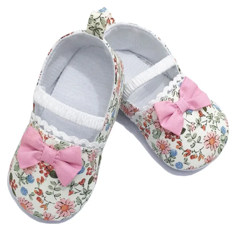 Wholesale Newborn Toddler Girl Bowknot Crib Baby Shoes Soft