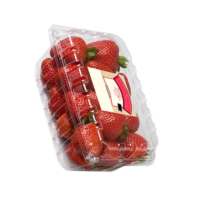 Supermarket Fruits Container Strawberry Plastic Blister Packing Disposable Fruit And Vegetable