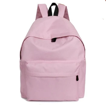 pink canvas backpack