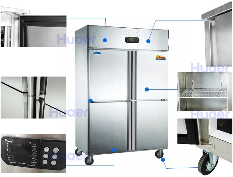 Stainless Steel Refrigerator Upright 1000l 4 Door Chiller Freezer Buy Food Grade Stainless Steel Harga 4 Door Freezer Upright Mercial Chiller Freezer Refrigerator Cooler Equipment 4 Doors Upright Kitchen Chiller Freezer Product On