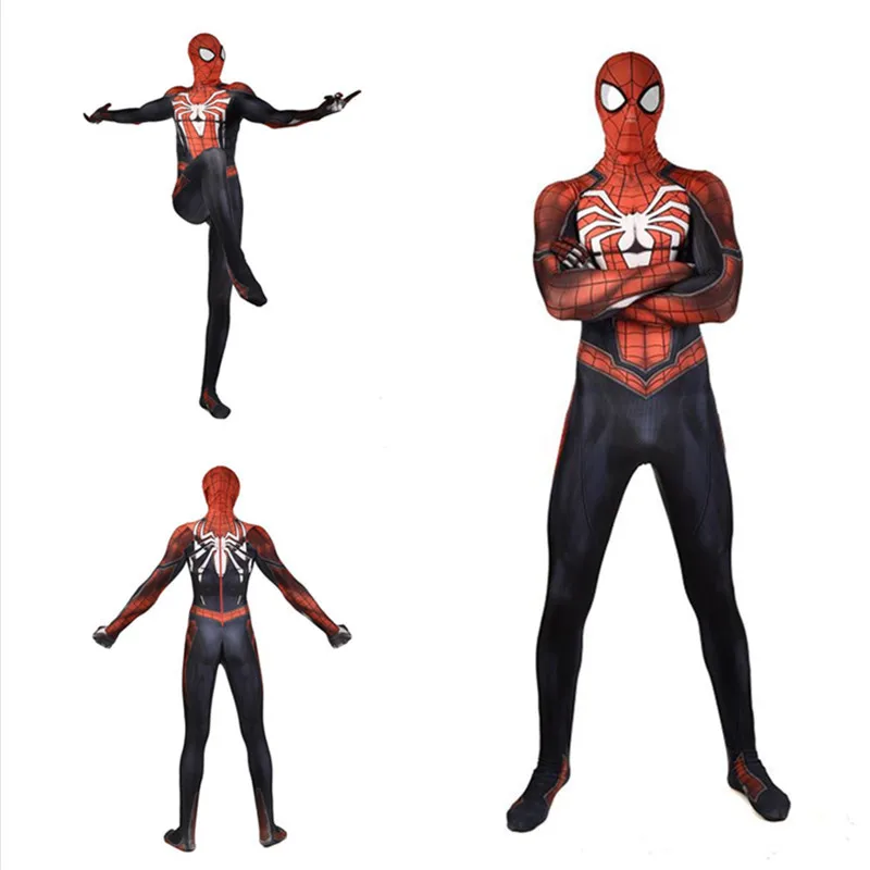 

3D Digital Print PS4 Spider-Man Siamese Tights Cosplay Halloween Cosplay Costume, N/a
