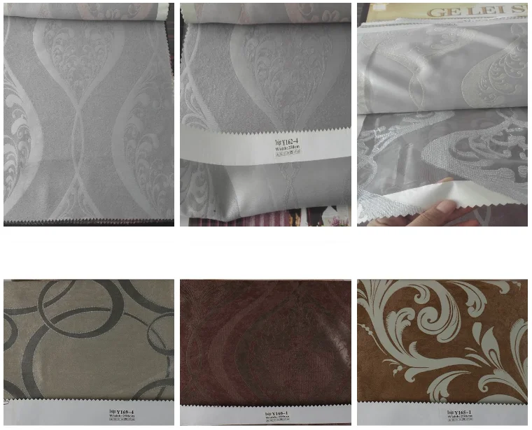 Two Ways Luxurious Decor Attached Valance Opening And Closing Jacquard
