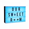 a4 acrylic color changing light led lightbox with letters
